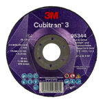 3M Cubitron 3 Cut and Grind Wheel T27 115mm x 4.2mm x 22.23mm Pack of 10