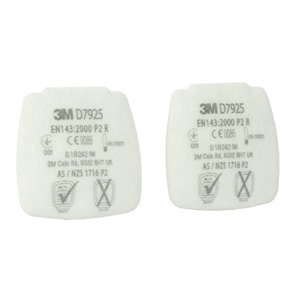 3M D7925 P2R Secure Click Filters with Dual Flow, pack of 4