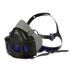 3M HF-800SD Secure Click Half Mask Reusable Respirator, Speaking Diaphragm