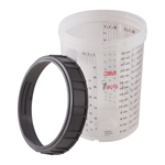 3M PPS Cup & Collar, Large, 850 ml