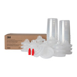 3M PPS Lid & Liner Kits, Large, 850 ml