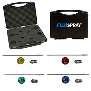 Fuji Spray Air Cap, Needle & Nozzle 4pc Carry Case Kit