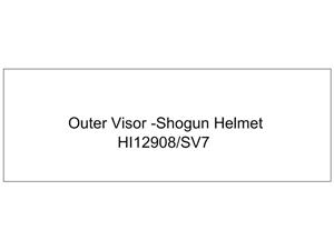 Outer Visor - Shogun Helmet