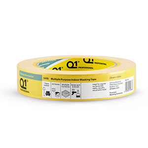 Q1 Multi-Purpose Indoor Masking Tape 25mm x 50m