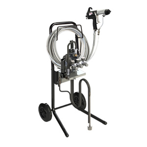 Binks DX200 Cart Mount Diaphragm Pump with Ransflex 65KV Electrostatic Gun and 10M Hose Kit