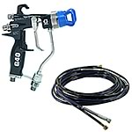 G40 Air Assisted Airless Gun with Spray Tip and 7.5m air & fluid hose