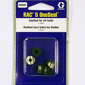 Graco Graco 243004 Stainless Steel/Rubber Single Seal Gasket for RAC IV Switch Tips 