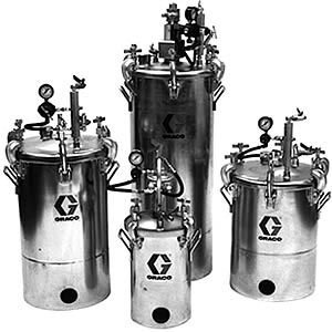 Graco 19 Litre Stainless Steel Pressure Pot (Air Agitator)