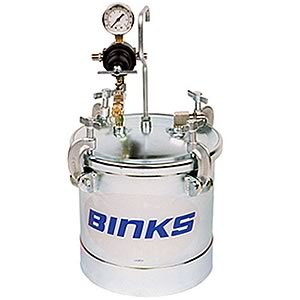 Binks 10 Litre Stainless Steel Ported Pressure Pot (Air Agitator)